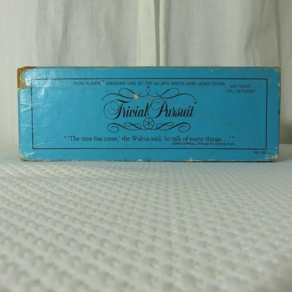 Trivial Pursuit Young Players Edition Subsidiary Card Set Genus Edition 1984
